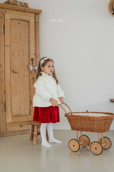 M-KIDS24｜(65-115cm) 2色絎縫愛心傘狀外套13