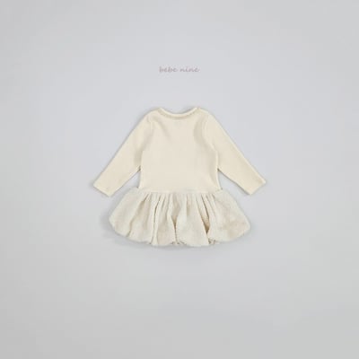 bebe nine35 (65cm-115cm) 2色磨毛連身氣球裙洋裝12