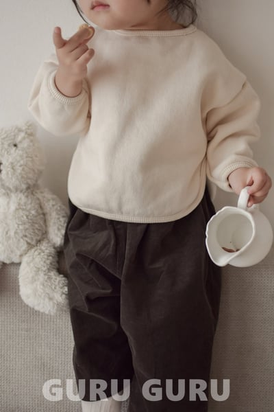 GURU GURU20｜(6m-24m) 2色素面口袋直筒長褲7