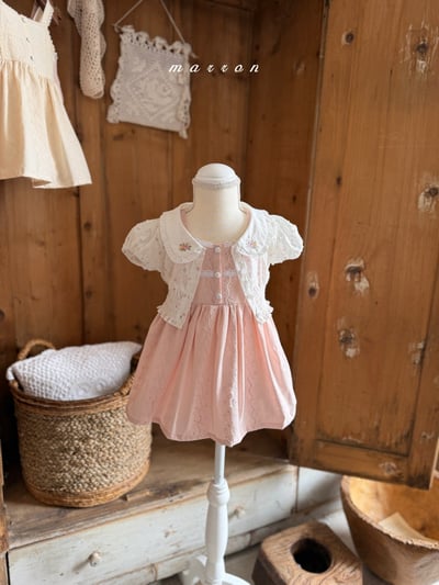 Marron07｜(3m-18m 1y-6y) 花園蕾絲邊包屁衣/洋裝9