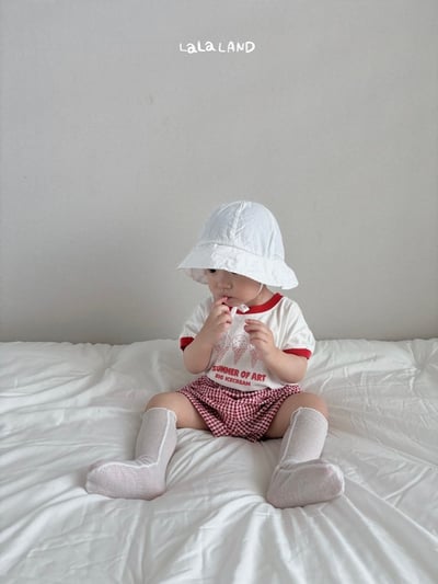 lala land01｜(3m-18m) 4色格紋小短褲14