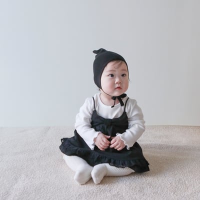 LEMONADE16｜(55cm-85cm) 2色兩件式包屁衣+蝴蝶結細肩洋裝2