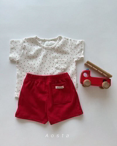 AOSTA08｜(6m-5y) 7色小標口袋短褲13