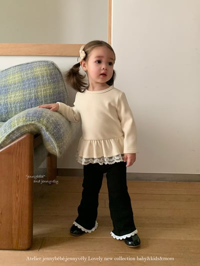 JE 660｜(80-110cm)  蕾絲荷葉邊上衣9