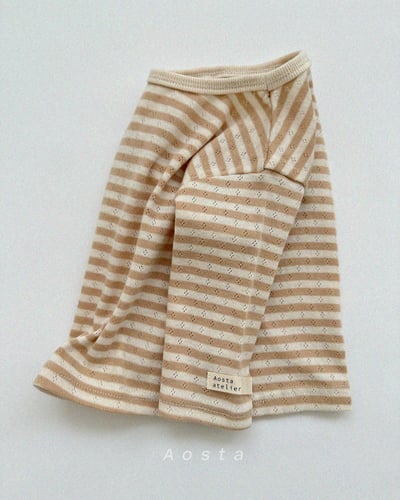 AOSTA22｜(6m-5y) 透氣條紋上衣4