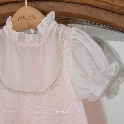 M-KIDS14｜(65-115cm) 雪紡小香風洋裝10