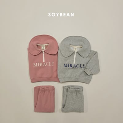 Soybean10｜(75cm-118cm) 半開襟翻領套裝15