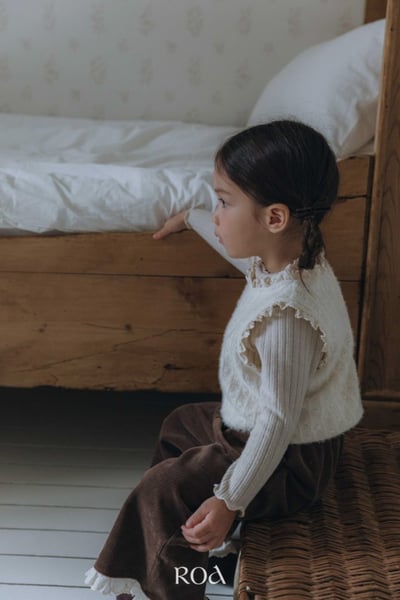 ROA27｜(80cm-120cm) 2色蝴蝶結直筒長褲9