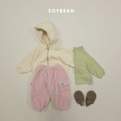 Soybean37｜(75cm-118cm) 刷毛連帽外套4