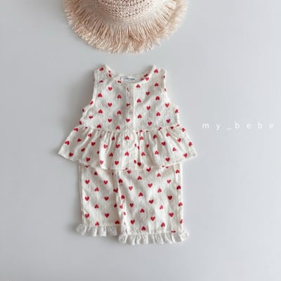 my_bebe31｜(80-120cm) 壓紋荷葉邊背心6