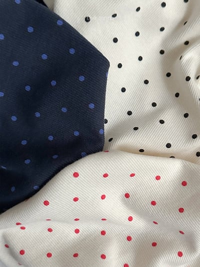 MiniRobe17｜(70-110) 波點圓弧領上衣2