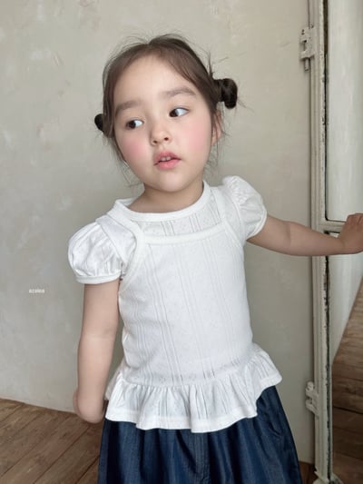 Azalea17｜(70-125cm) 吊帶公主袖上衣9