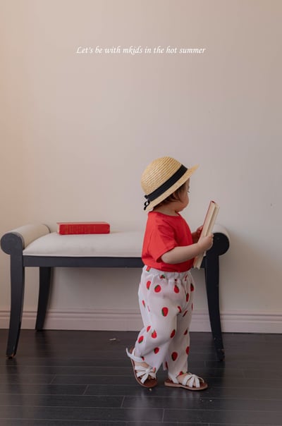 M-KIDS03｜(65-115cm) 印花輕便長褲8