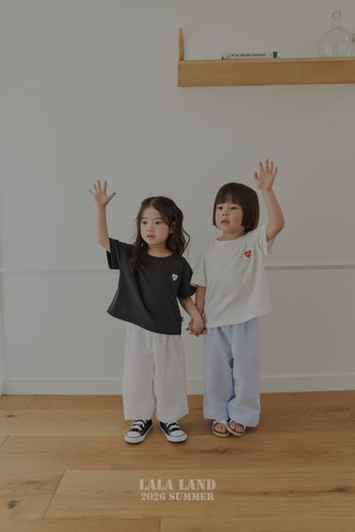 lala land58｜(75-120cm) 4色經典LOGO愛心上衣8