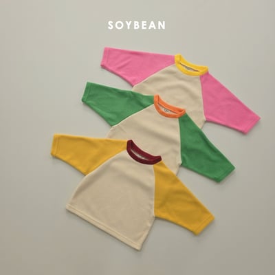 Soybean21｜(75cm-118cm) 撞色簡單上衣5