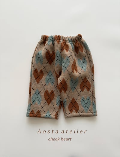 AOSTA04｜(6m-5y) 印花針織直筒褲6