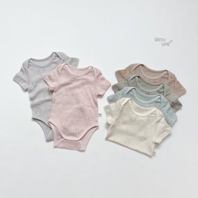 LIME&BLUE06｜(55-80cm)  熊熊室內包屁衣2