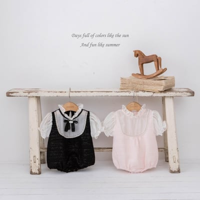 M-KIDS42｜(65-80cm) 雪紡小香風包屁衣1