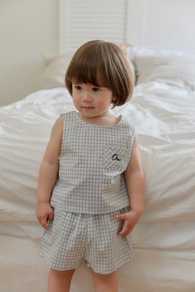 onu44｜(70cm-115cm) 格紋無袖背心2