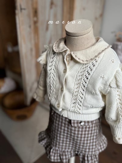 Marron01｜(1y-6y) 飛袖針織開襟外套3