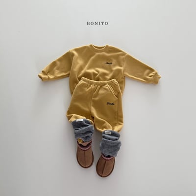Bonito47｜(75cm-125cm) logo刷絨休閒套裝13