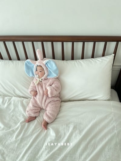 JEAYA01｜(3m-12m) 2色暖暖小飛象刷毛連身衣6