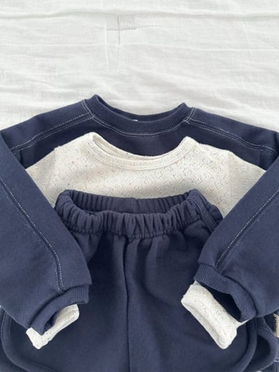 MiniRobe28｜(70-110) 滾線棉質休閒上衣4