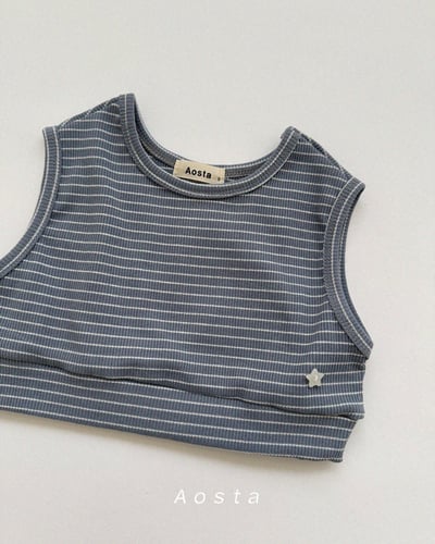 AOSTA39｜(6m-5y) 條紋短版背心15