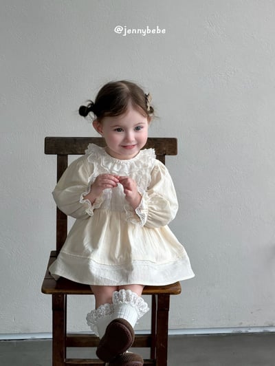 JE734｜(66-90cm) 蕾絲花邊包屁洋裝12