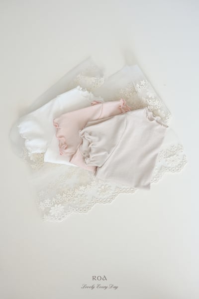 ROA27｜(6m-18m) 3色捲邊素面上衣17