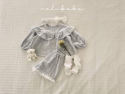 Valubebe70｜(65-90) 蕾絲細條紋短褲11