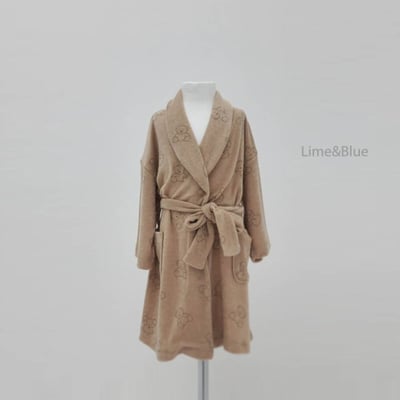 LIME&BLUE25｜(90-112cm MOM)  小熊親子綁帶睡袍6