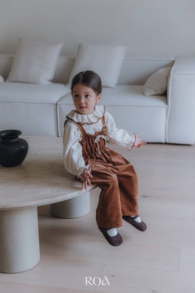 ROA10｜(80cm-120cm) 2色洋氣碎花長袖上衣7