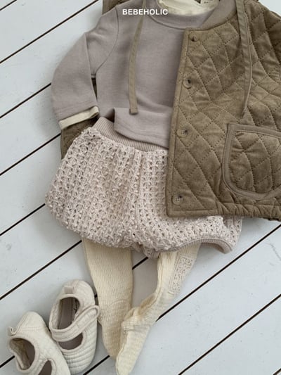 Bebe holic51｜(3m-18m) 素面針織短褲4