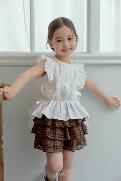ROA28｜(6m-18m) 2色蕾絲層次蛋糕短褲12