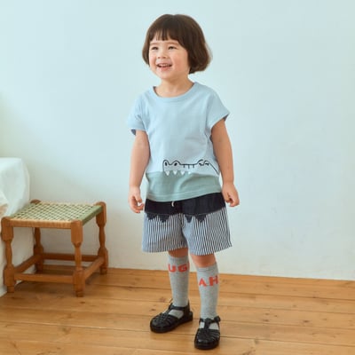 1st blue42｜(~93-118cm) 鱷魚設計上衣3