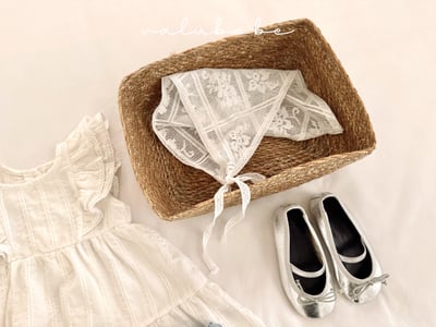 Valubebe 81｜(Free) 蕾絲方巾帽4