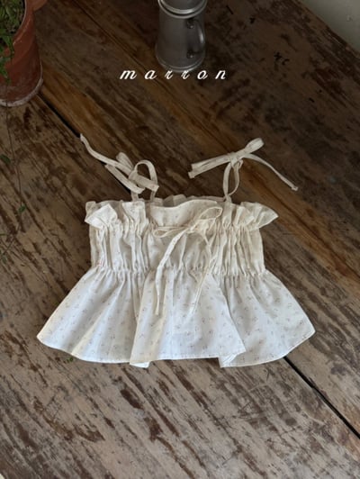 Marron15｜(1y-6y) 綁帶碎花背心9