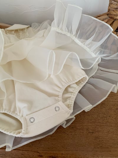 JE622｜(66cm-120cm) 公主袖薄紗包屁衣/洋裝22