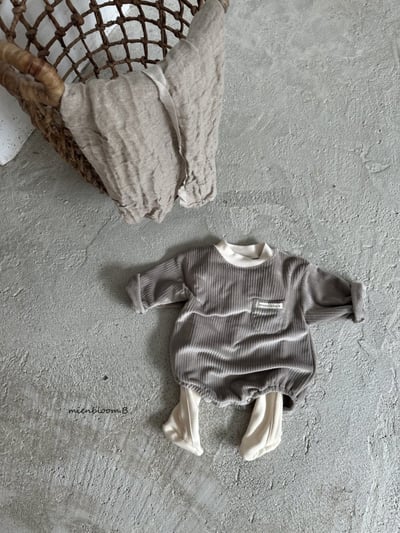 Bloom.b17｜(0m-24m) 絲絨口帶包屁衣12