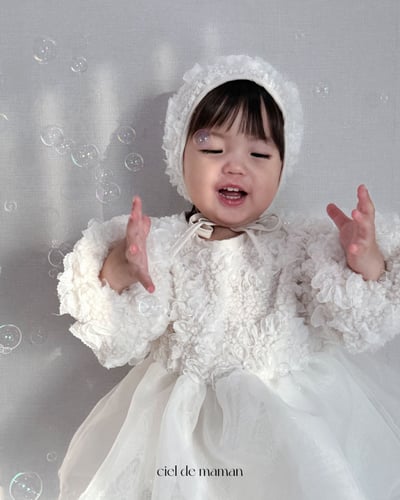 Cieldemaman20｜(3M~15M)  氣質雲朵洋裝含帽子18
