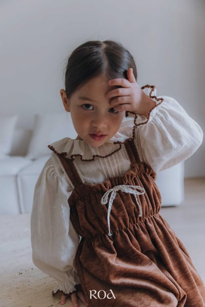 ROA10｜(80cm-120cm) 2色洋氣碎花長袖上衣8