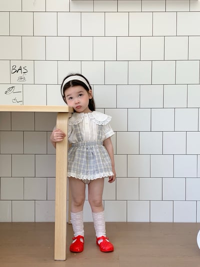 JE27｜(66-120cm) 學院格紋吊帶包屁衣/洋裝20