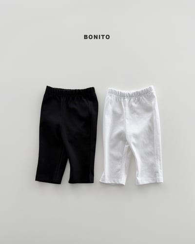Bonito11｜(75cm-125cm) 2色簡約素色七分褲1