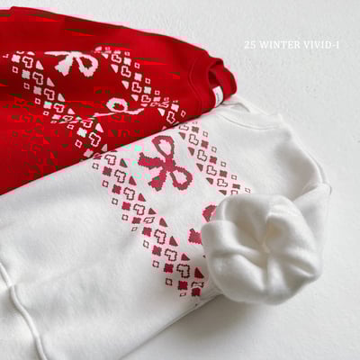 vivid83｜(78cm-125cm) 蝴蝶結印花休閒上衣8