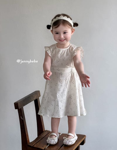 JE731｜(80-120cm) 小碎花背心洋裝4