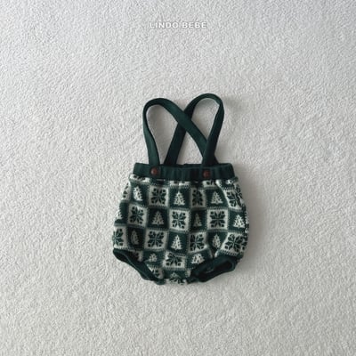 Lindo17｜(3m-18m) 雪花吊帶包屁褲8