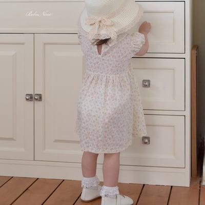 bebe nine46  (65cm-115cm) 2色圓翻領點點洋裝12