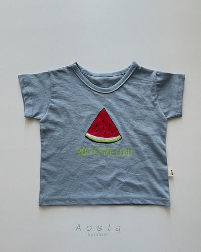 AOSTA14｜(6m-5y) 2款清涼西瓜印圖上衣3