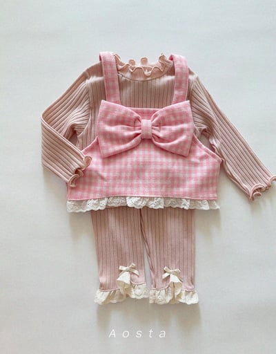 AOSTA02｜(6m-5y) 蕾絲邊緊身褲17